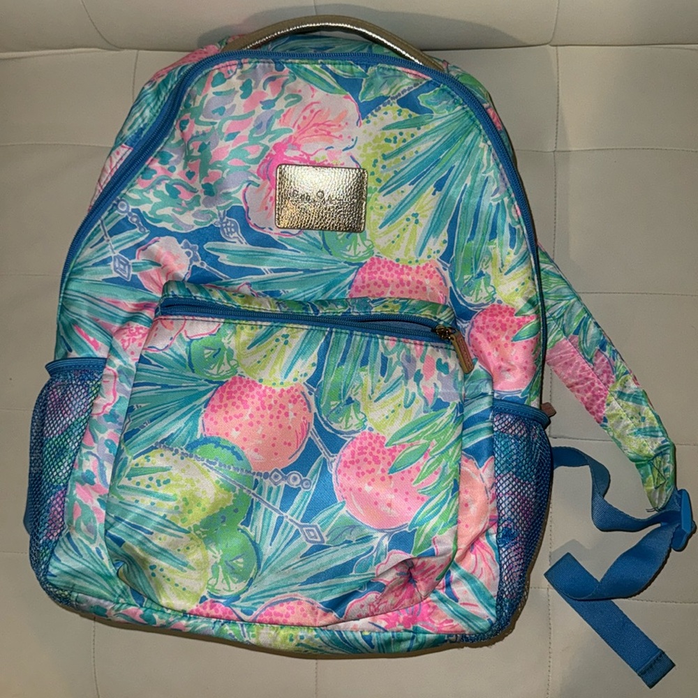 Lilly Pulitzer Colorful Tropical Backpack